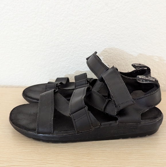 Dr. Martens Black Leather Redfin Sandals - Picture 7 of 9